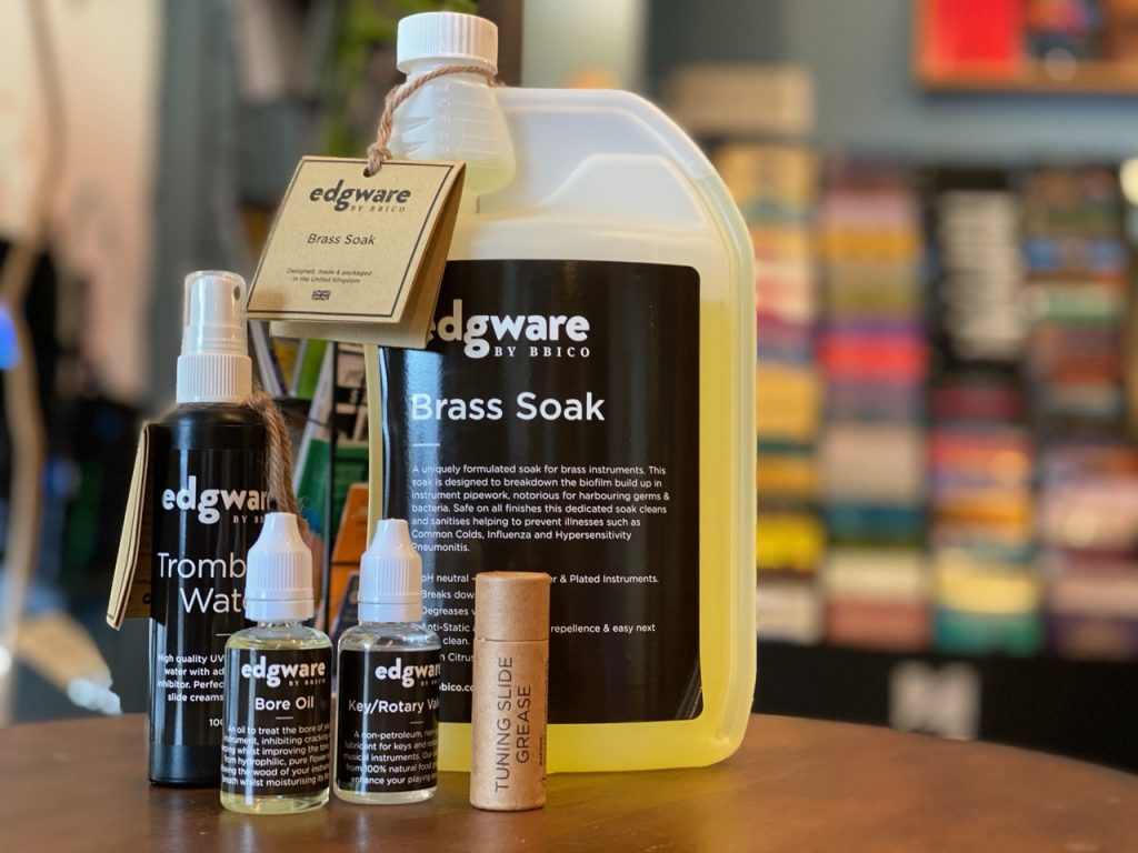 edgware BY BBICO Sanitiser Spray in the Brass Bell Music Store
